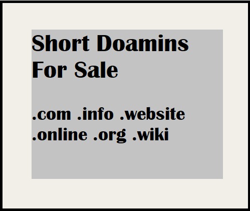 short domains for sale